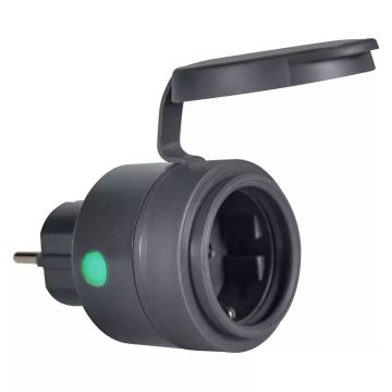 Ledvance - Slim Stopcontact voor Buiten SMART+ PLUG 3680W IP44