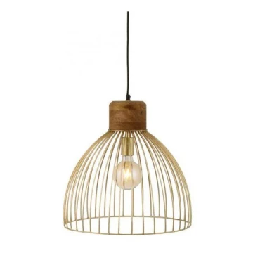 Leuchten Direkt 11489-60 - Hanglamp aan een koord ALAMI 1xE27/25W/230V mangoboom