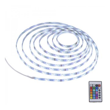 Leuchten Direkt 1210-70-BH - Dimbare LED RGB Strip TEANIA 3m 16,2W/12/230V + afstandsbediening