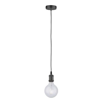 Leuchten Direkt 13570-18 - Hanglamp aan een koord DIY 1xE27/60W/230V zwart