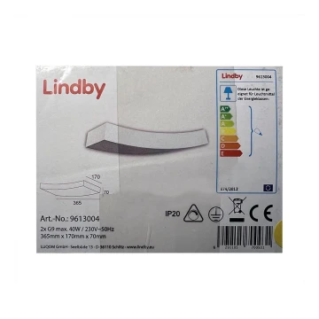 Lindby - Wandlamp LEANDER 2xG9/20W/230V