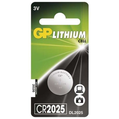 mode kraam heet Lithium knoopcel batterij CR2025 GP LITHIUM 3V/170 mAh | Lampenmanie
