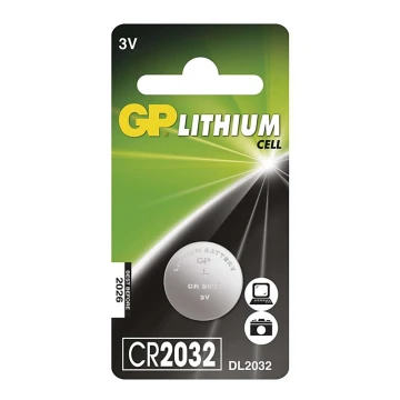 Lithium knoopcel batterij CR2032 GP LITHIUM 3V/220 mAh