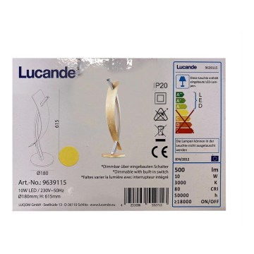 Lucande - Dimbare LED tafellamp MARIJA LED/10W/230V
