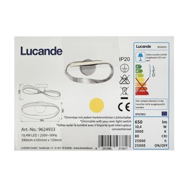 Lucande - LED Wandlamp XALIA LED/10,4W/230V