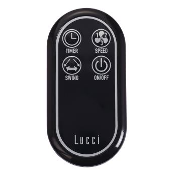 Lucci air 213126 - Wandventilator BREEZE 55W/230V mat chroom + afstandsbediening