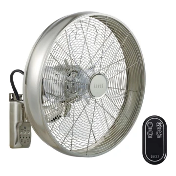 Lucci air 213126 - Wandventilator BREEZE 55W/230V mat chroom + afstandsbediening