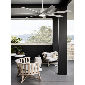 Lucci air 21610849 - Dimbaar ceiling fan ATLANTA 1xGX53/12W/230V white+ + afstandsbediening