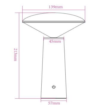 Lucide 02807/04/31 - LED Dimbaar aanraken buitenshuis lamp JIVE LED/3W/5V 3000/4750/6500K IP44 wit