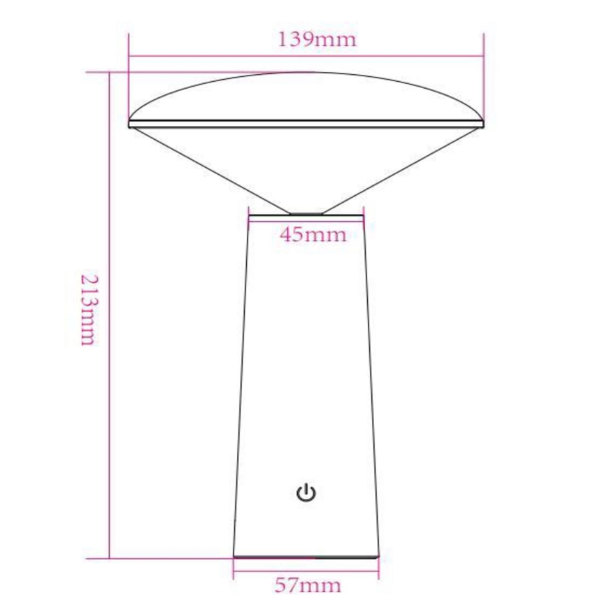 Lucide 02807/04/31 - LED Dimbaar aanraken buitenshuis lamp JIVE LED/3W/5V 3000/4750/6500K IP44 wit