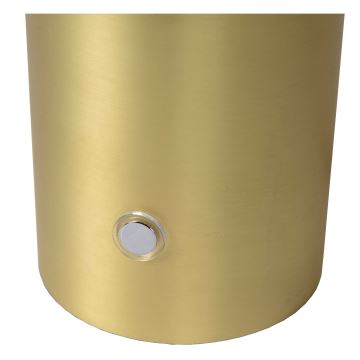 Lucide 05539/01/02 - Dimbare touch tafellamp TIMON 1xE27/25W/230V diameter 27 cm goud/wit