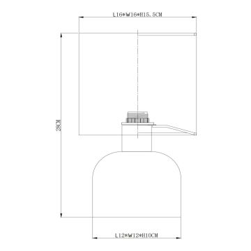 Lucide 10516/01/33 - Tafellamp WOOLLY 1xE14/40W/230V groen