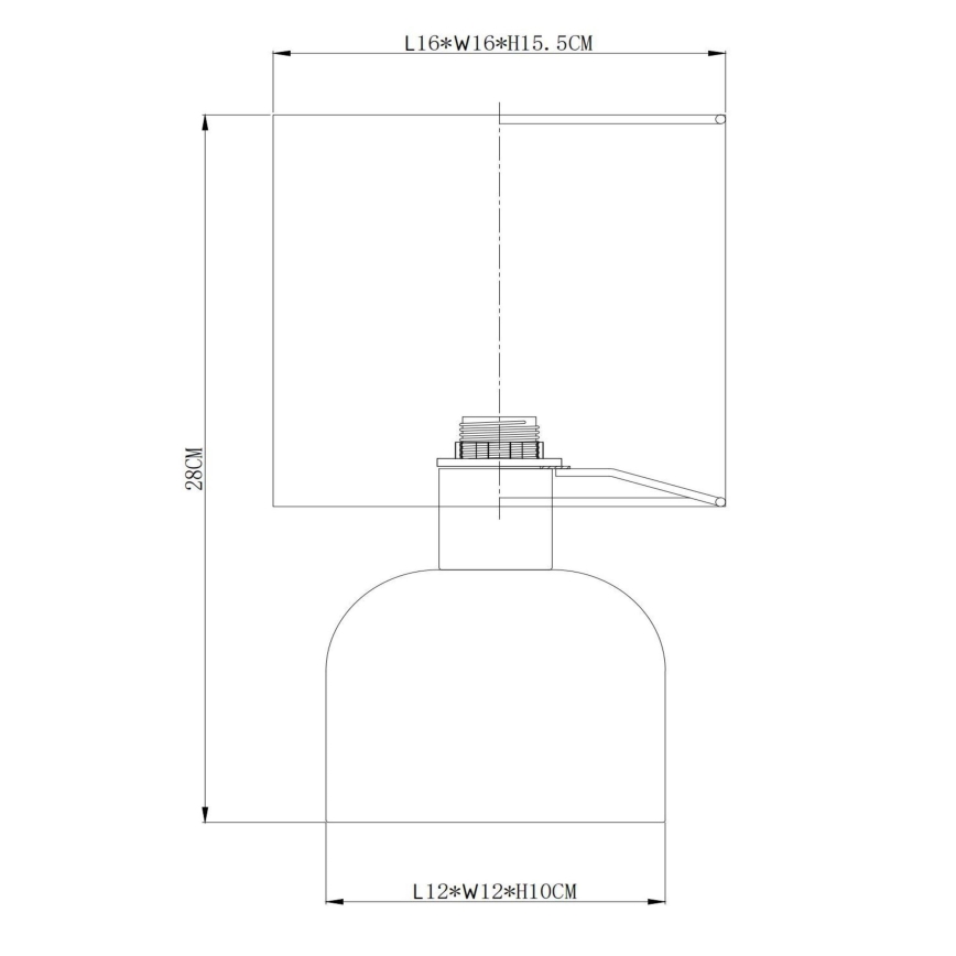 Lucide 10516/01/38 - Tafellamp WOOLLY 1xE14/40W/230V crème