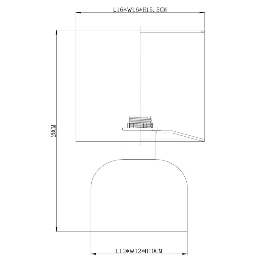 Lucide 10516/01/44 - Tafellamp WOOLLY 1xE14/40W/230V oranje