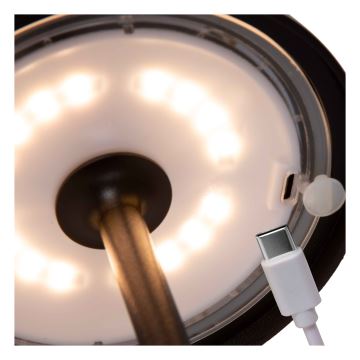 Lucide 15500/02/30 - LED Dimbaar aanraken buitenshuis lamp JOY LED/1,5W/4V IP54 zwart