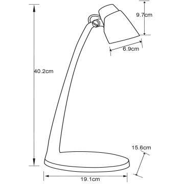 Lucide 18660/05/02 - LED Tafellamp LUDO LED/4,5W/230V zwart/goud