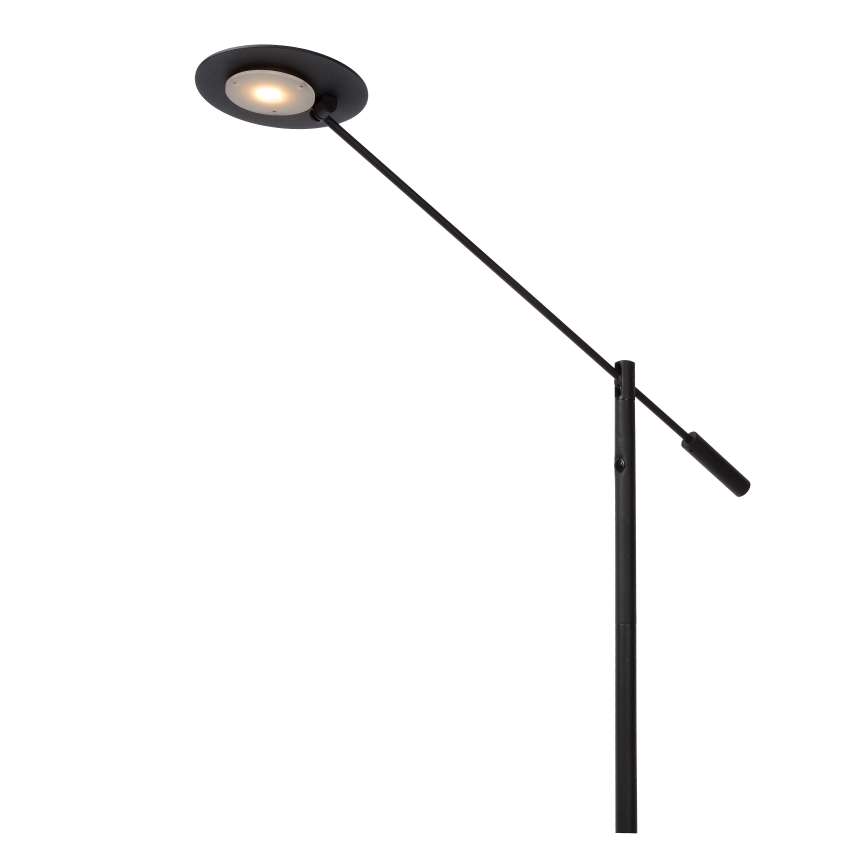 Lucide 19766/09/30 - Dimbare LED Staande lamp ANSELMO LED/9W/230V zwart