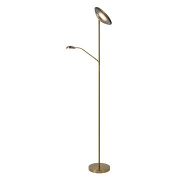 Lucide 19791/24/02 - Dimbare LED Staande lamp ZENITH LED/20W + LED/4W/230V goud