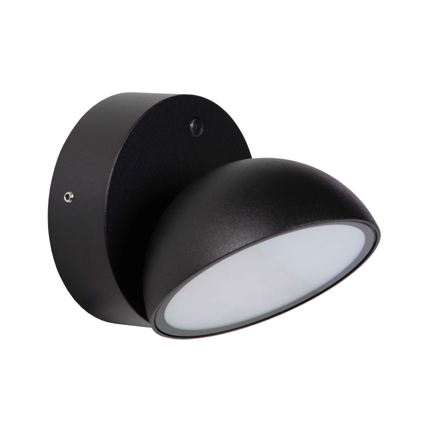 Lucide 22865/12/30 - LED Wandlamp voor buiten met sensor FINN LED/12W/230V IP54 zwart