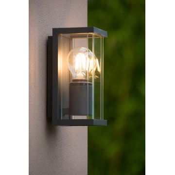 Lucide 27885/01/30 - Wandlamp voor buiten CLAIRE 1xE27/15W/230V IP54 zwart