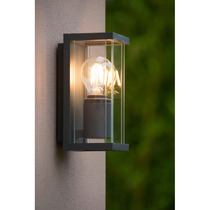 Lucide 27885/01/30 - Wandlamp voor buiten CLAIRE 1xE27/15W/230V IP54 zwart