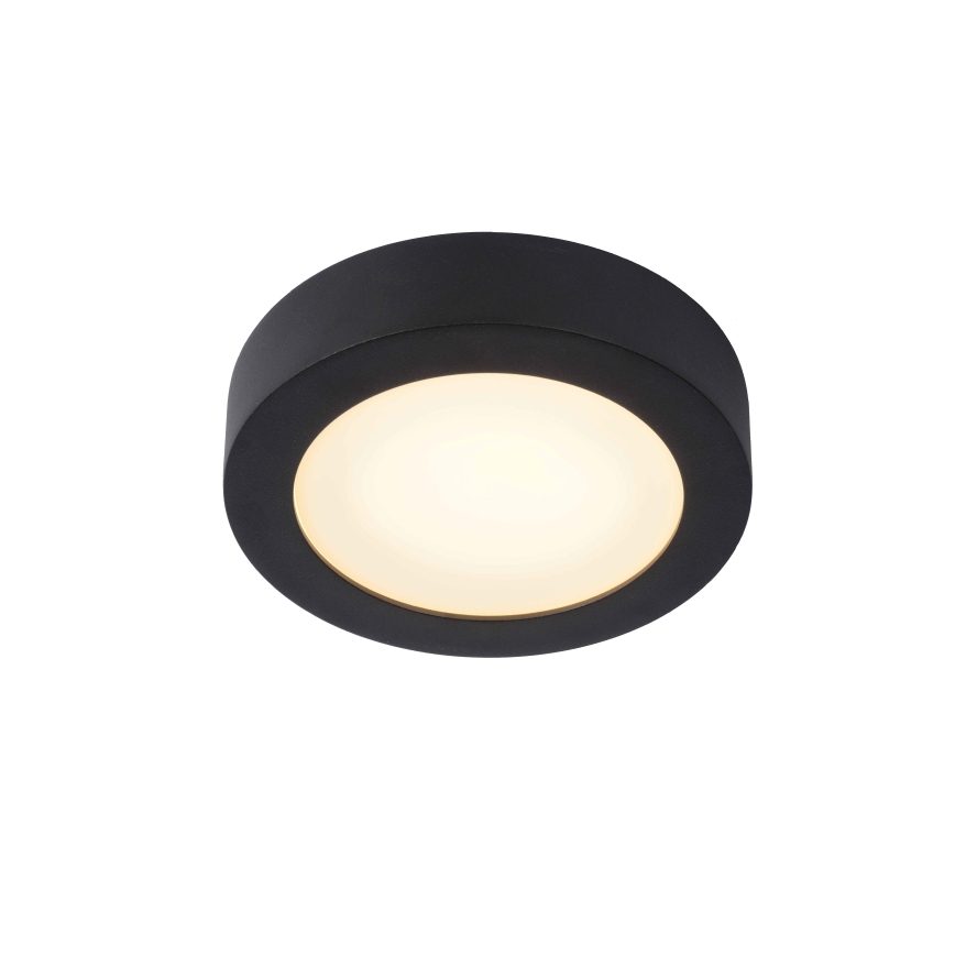 Lucide 28116/18/30 - LED Dimbare badkamer plafondverlichting BRICE LED/12W/230V diameter 18 cm IP44 zwart