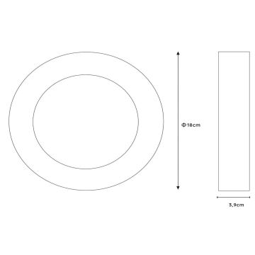 Lucide 28116/18/31 - LED Dimbare badkamer plafondverlichting BRICE LED/12W/230V diameter 18 cm IP44 wit