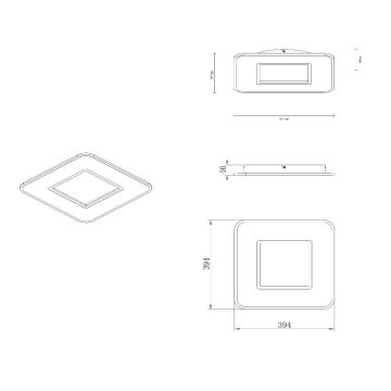 Lucide 44111/24/31 - Dimbare LED plafondlamp AXELLE LED/24W/230V wit