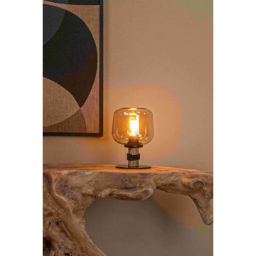 Lucide 45508/01/62 - Tafellamp ILONA 1xE27/40W/230V zwart/beige