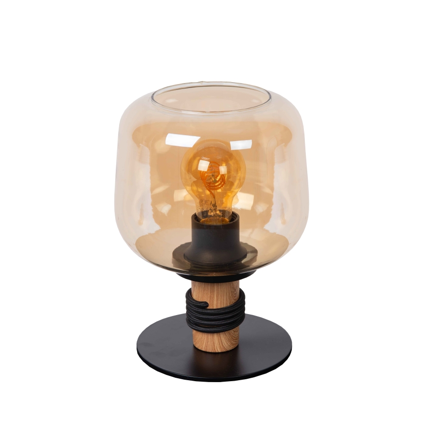 Lucide 45508/01/62 - Tafellamp ILONA 1xE27/40W/230V zwart/beige