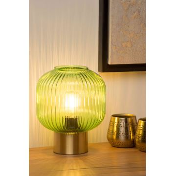 Lucide 45586/20/33 - Tafellamp MALOTO 1xE27/40W/230V groen/goud