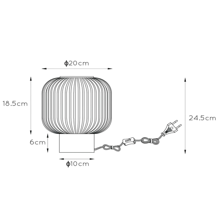 Lucide 45586/20/33 - Tafellamp MALOTO 1xE27/40W/230V groen/goud