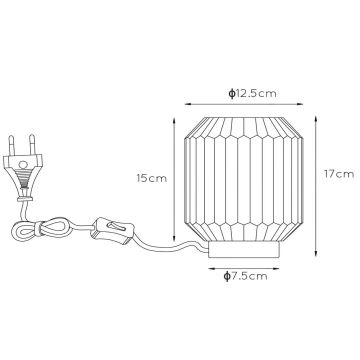 Lucide 45595/01/31 - Tafellamp SUENO 1xE14/40W/230V crème