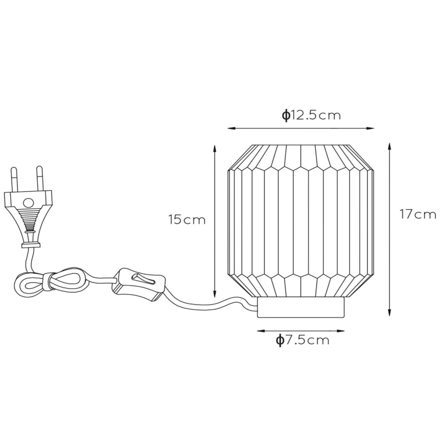 Lucide 45595/01/31 - Tafellamp SUENO 1xE14/40W/230V crème