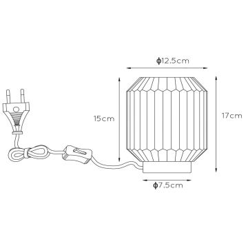 Lucide 45595/01/66 - Tafellamp SUENO 1xE14/40W/230V roze