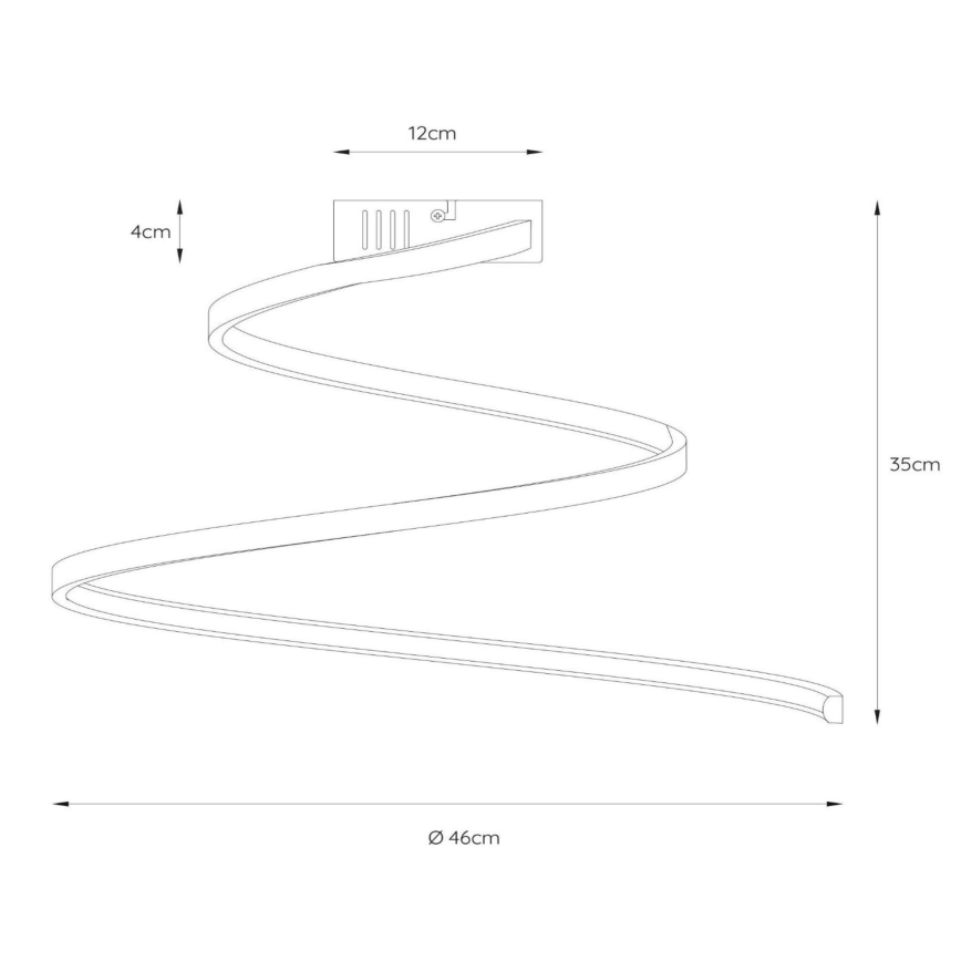 Lucide 46199/25/31 - Dimbare LED bevestigde hanglamp MAXENCE LED/24W/230V wit