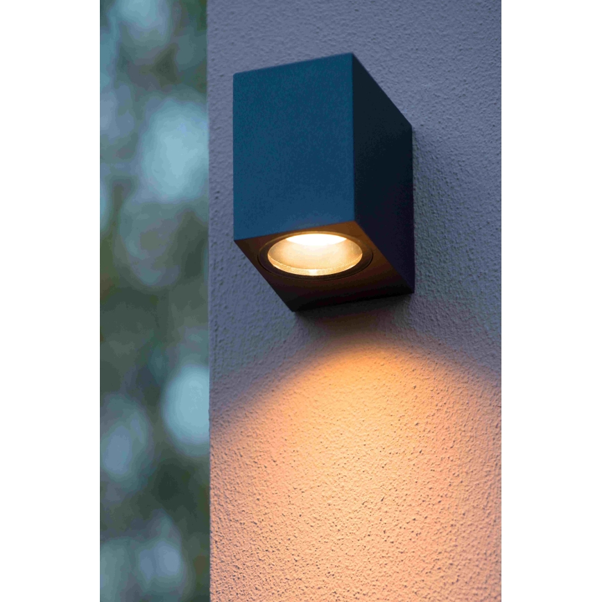 Lucide 69800/01/30 - Wandlamp voor buiten ZARO 1xGU10/35W/230V IP44 zwart