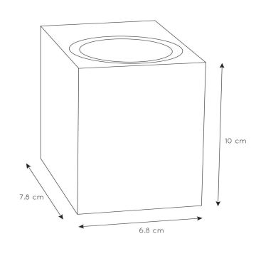 Lucide 69800/01/30 - Wandlamp voor buiten ZARO 1xGU10/35W/230V IP44 zwart