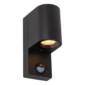 Lucide 69803/01/30 - Buitenlamp met sensor ZARO 1xGU10/7W/230V IP65 zwart