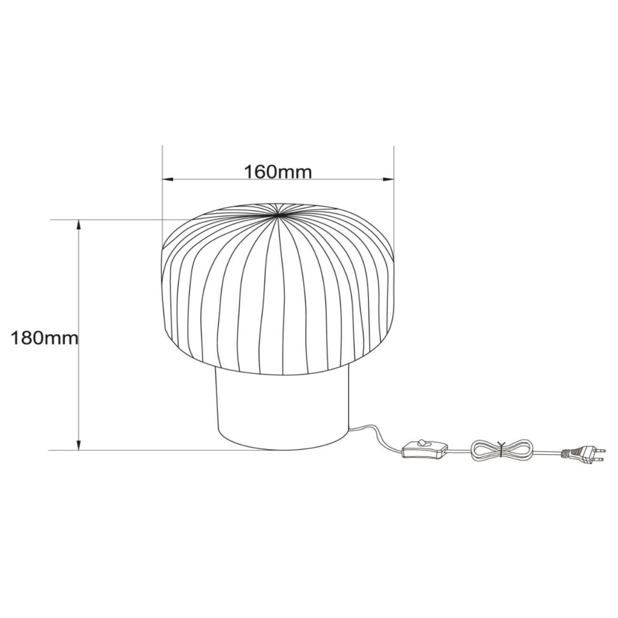 Lucide 78595/01/30 - Tafellamp JANY 1xE14/25W/230V zwart