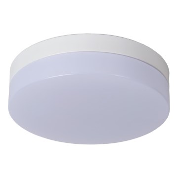 Lucide 79111/24/31 - LED Badkamer plafondlamp met sensor BISKIT LED/12W/230V diameter 23 cm IP44 wit