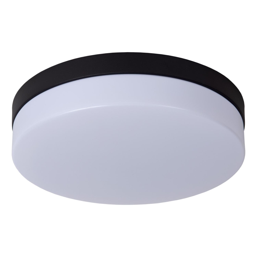 Lucide 79111/30/30 - LED Badkamer plafondlamp met sensor BISKIT LED/18W/230V diameter 28cm IP44 zwart