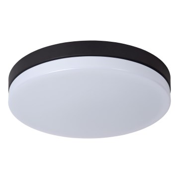 Lucide 79111/40/30 - LED Badkamer plafondlamp met sensor BISKIT LED/36W/230V diameter 40 cm IP44 zwart