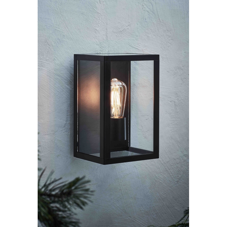 Markslöjd 107113 - Wandlamp voor buiten PELHAM 1xE27/60W/230V IP44 zwart