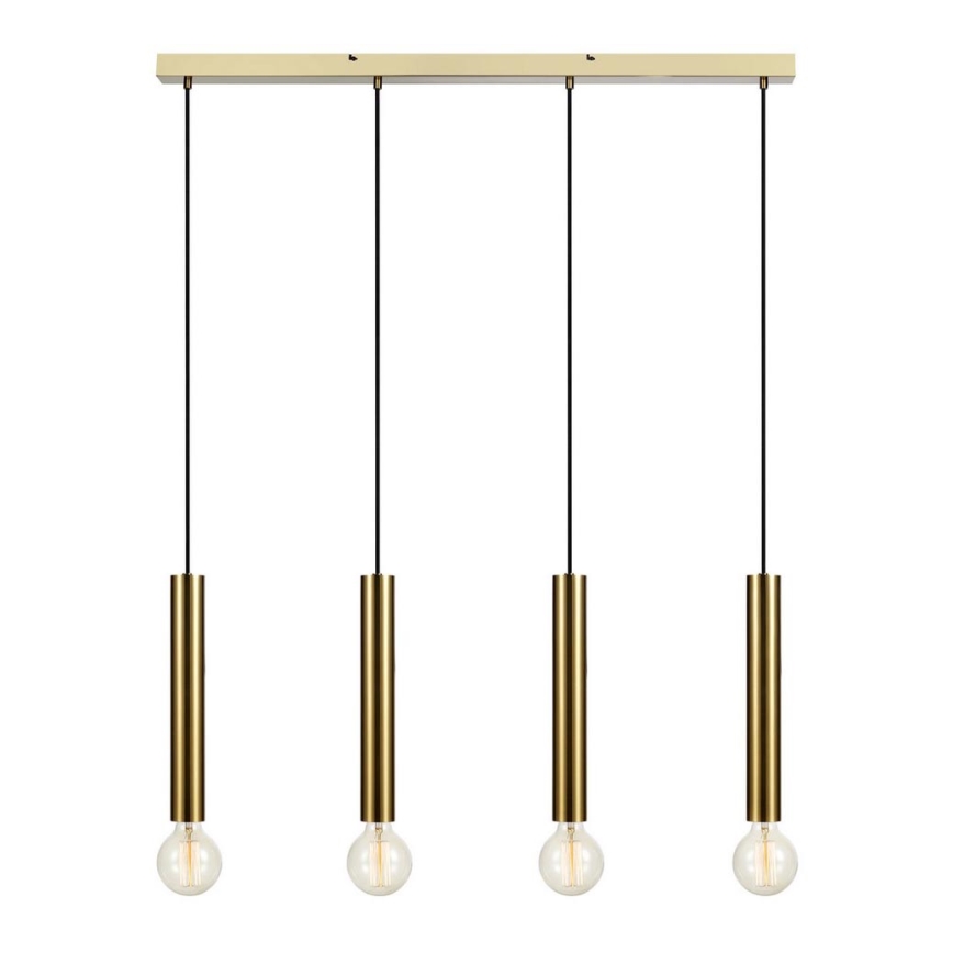 Markslöjd 108263 - Hanglamp aan een koord SENCILLO 4xE27/40W/230V goud