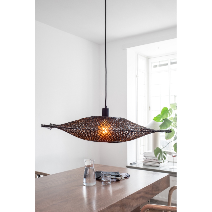 Markslöjd 108671 - Hanglamp aan een koord KUMO 1xE27/40W/230V zwart/bamboe