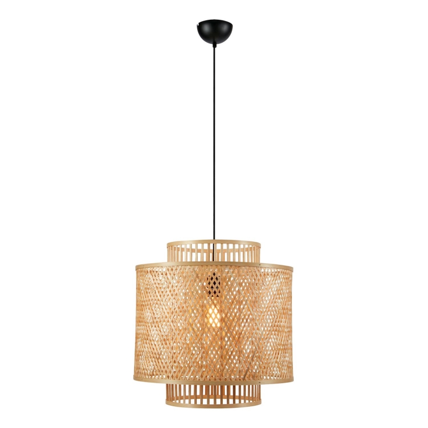 Markslöjd 108675 - Hanglamp aan een koord STRATI 1xE27/40W/230V beige/bamboe