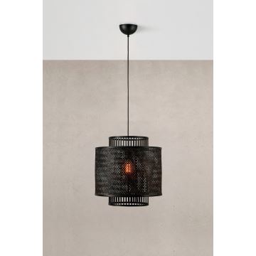 Markslöjd 108676 - Hanglamp aan een koord STRATI 1xE27/40W/230V zwart/bamboe