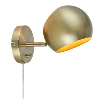 Markslöjd 108754 - Wandlamp EDGAR 1xE14/40W/230V goud