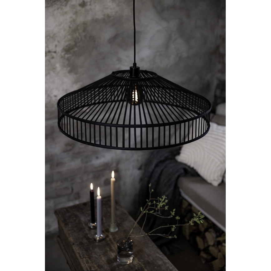 Markslöjd 108782 - Hanglamp aan een koord TAPA 1xE27/40W/230V zwart/bamboe